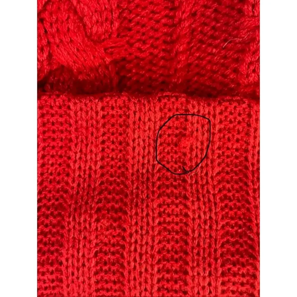 Wondershop red cable knit Christmas Stockings (lot of 2).